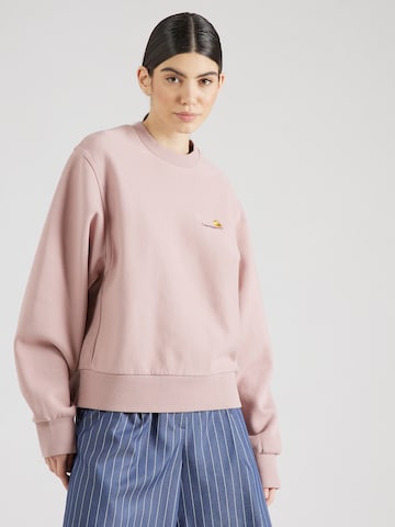 Carhartt WIP - Sweatshirt 'American' em rosa: frente