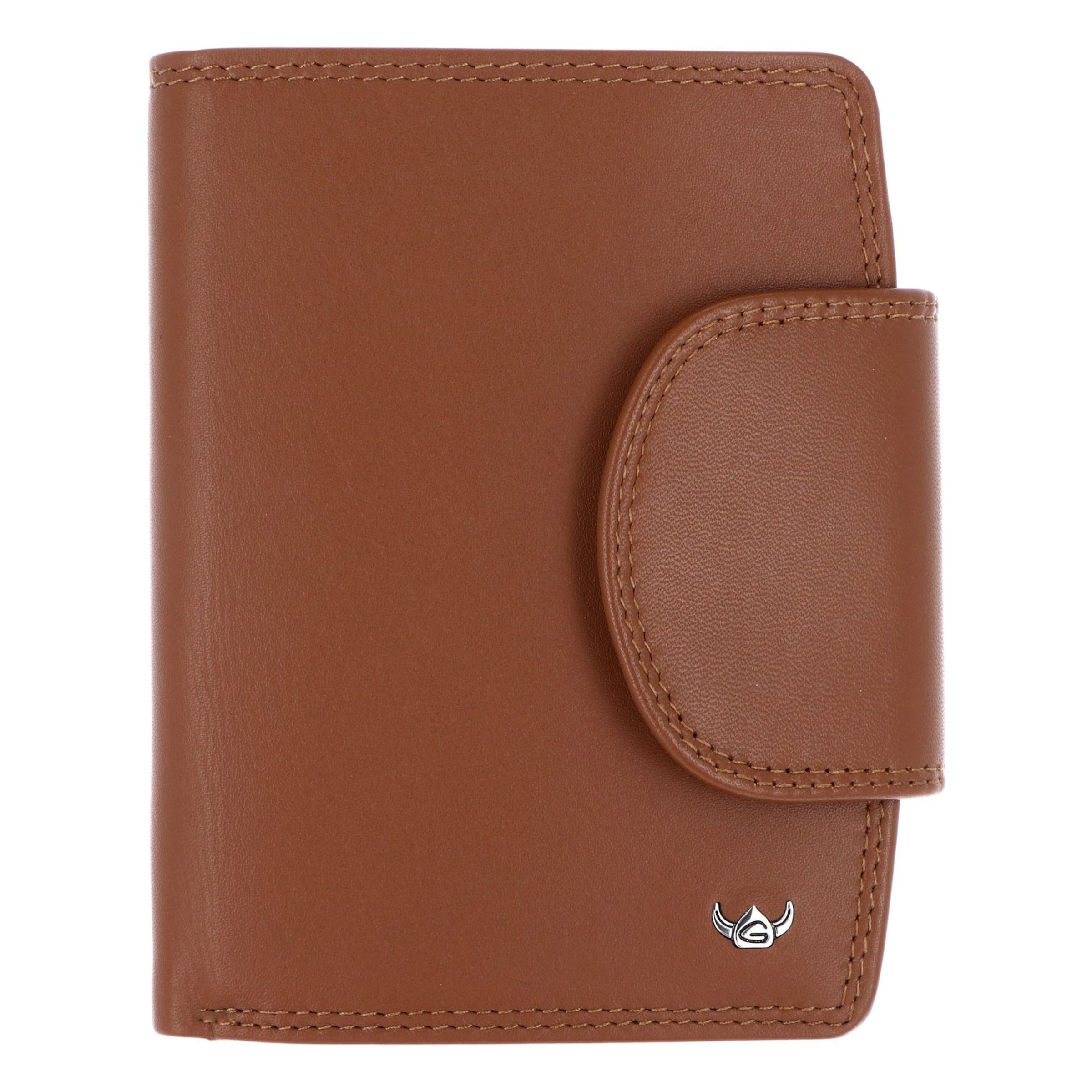 Porte-monnaies 'Polo' GOLDEN HEAD en marron : devant