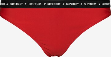 Superdry Bikini Bottoms in Red: front