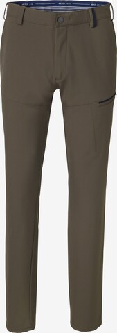 MEYER Slim fit Chino Pants in Green: front