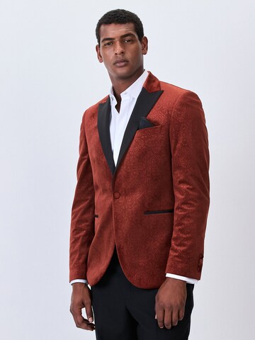 Next Slim fit Zakó - barna: elől