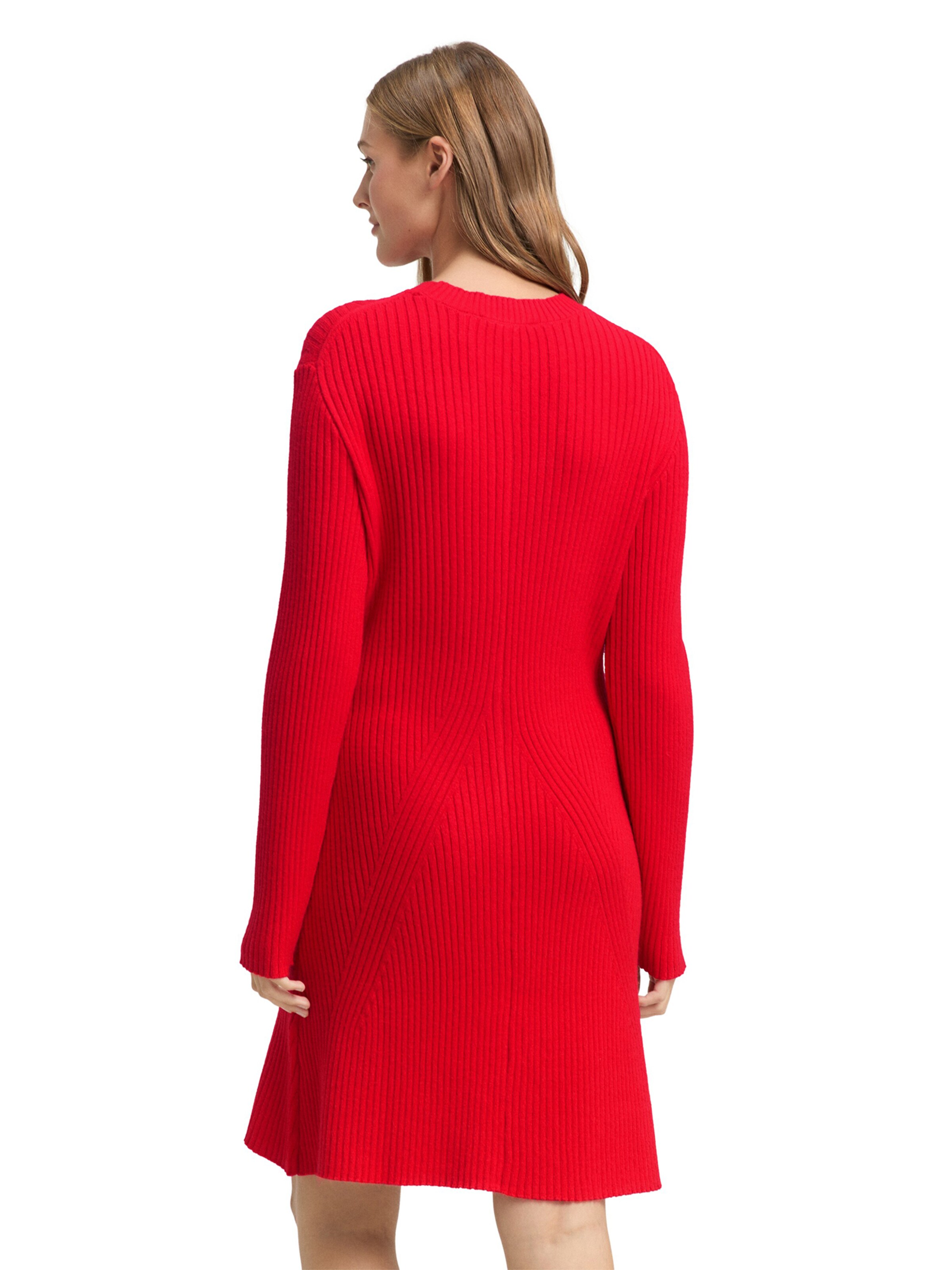 TOM TAILOR DENIM Трикотажное платье в Красный