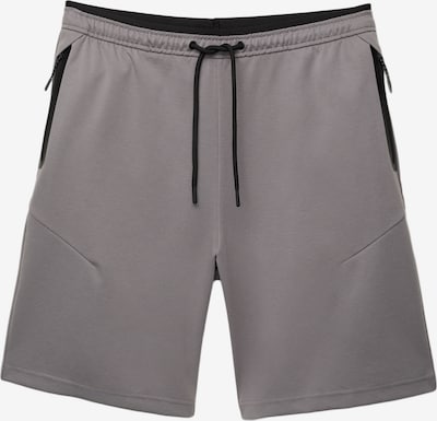 Pull&Bear Housut värissä harmaa / musta, Tuotenäkymä