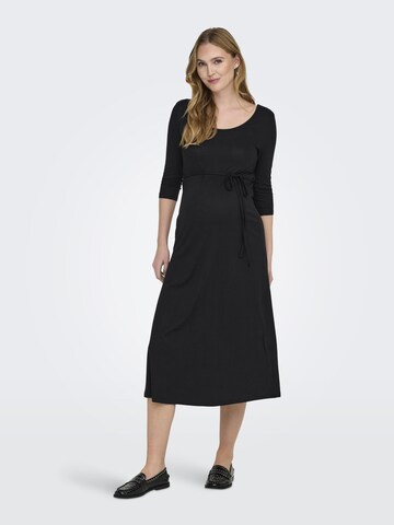 Only Maternity Kleid 'MIMA' in Schwarz: Vorderseite