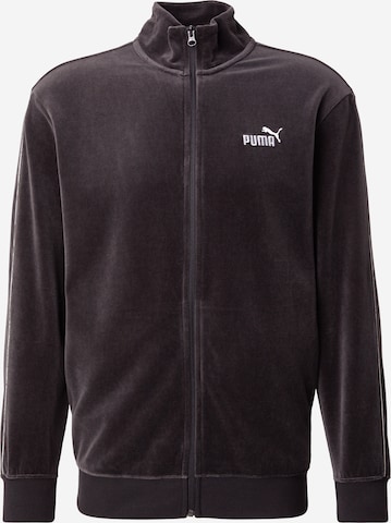 PUMA Кофта на молнии 'ESS' в Черный: спереди