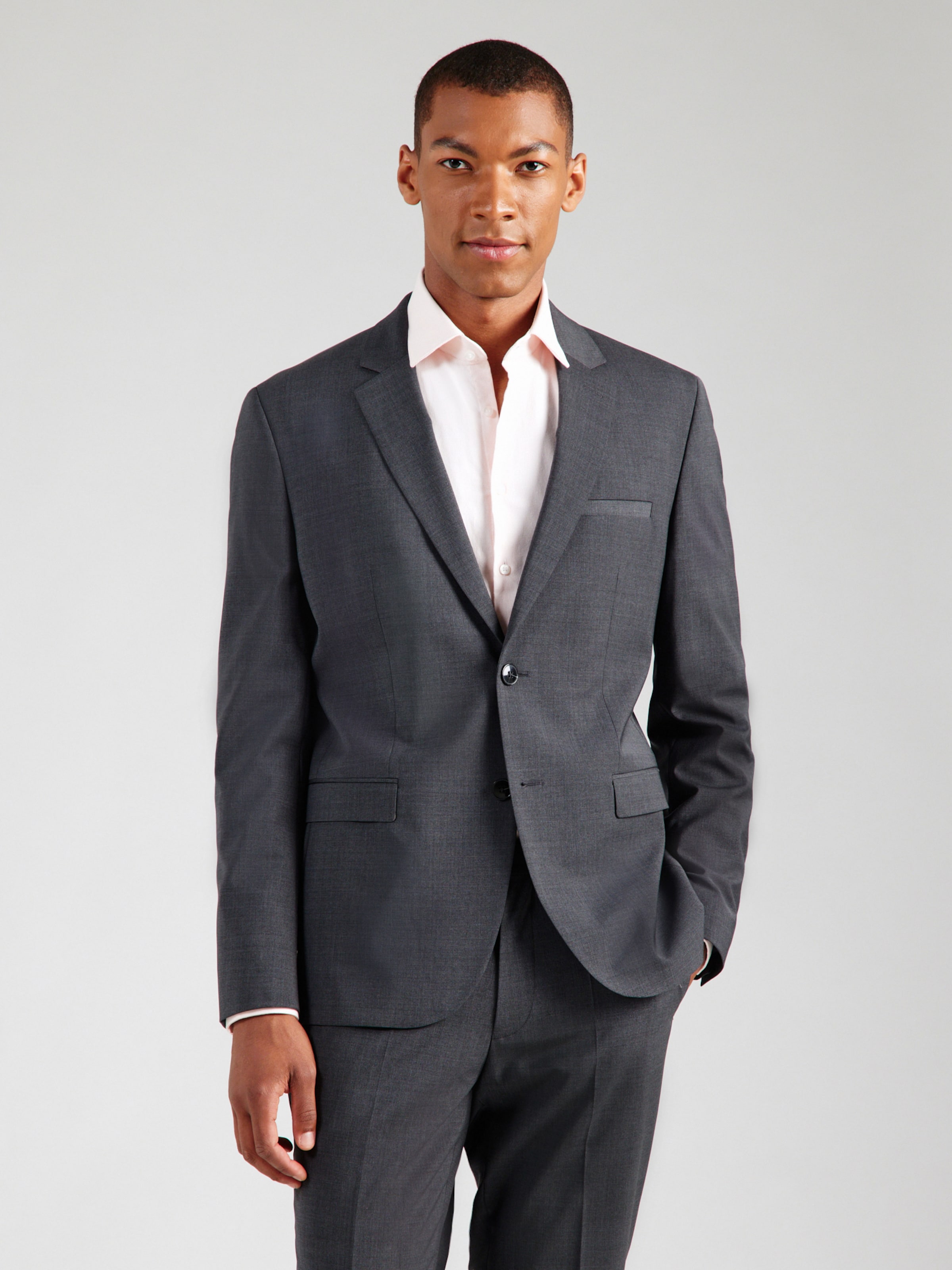 HUGO Slim fit Business Blazer 'Arti253X-MH' in Dark Grey | ABOUT YOU