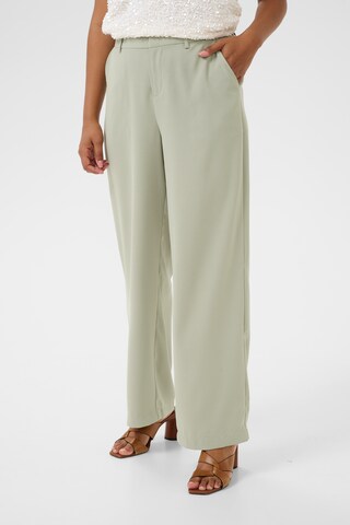 Cream Wide Leg Bukser 'Cocamia' i grøn: forside