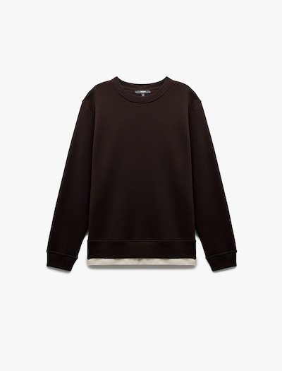 Koton Sweatshirt in Light beige / Dark brown, Item view