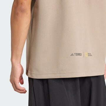 ADIDAS TERREX Performance shirt 'National Geographic' in Beige