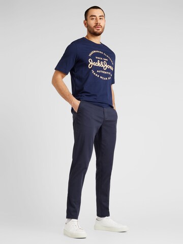 JACK & JONES T-Shirt 'FOREST' in Blau