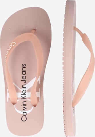 Calvin Klein Jeans T-Bar Sandals in Pink