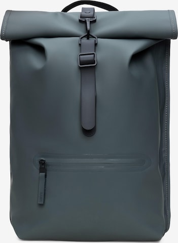 Zaino di RAINS in grigio: frontale