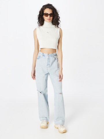 Calvin Klein Jeans Wide Leg Jeans in Blau