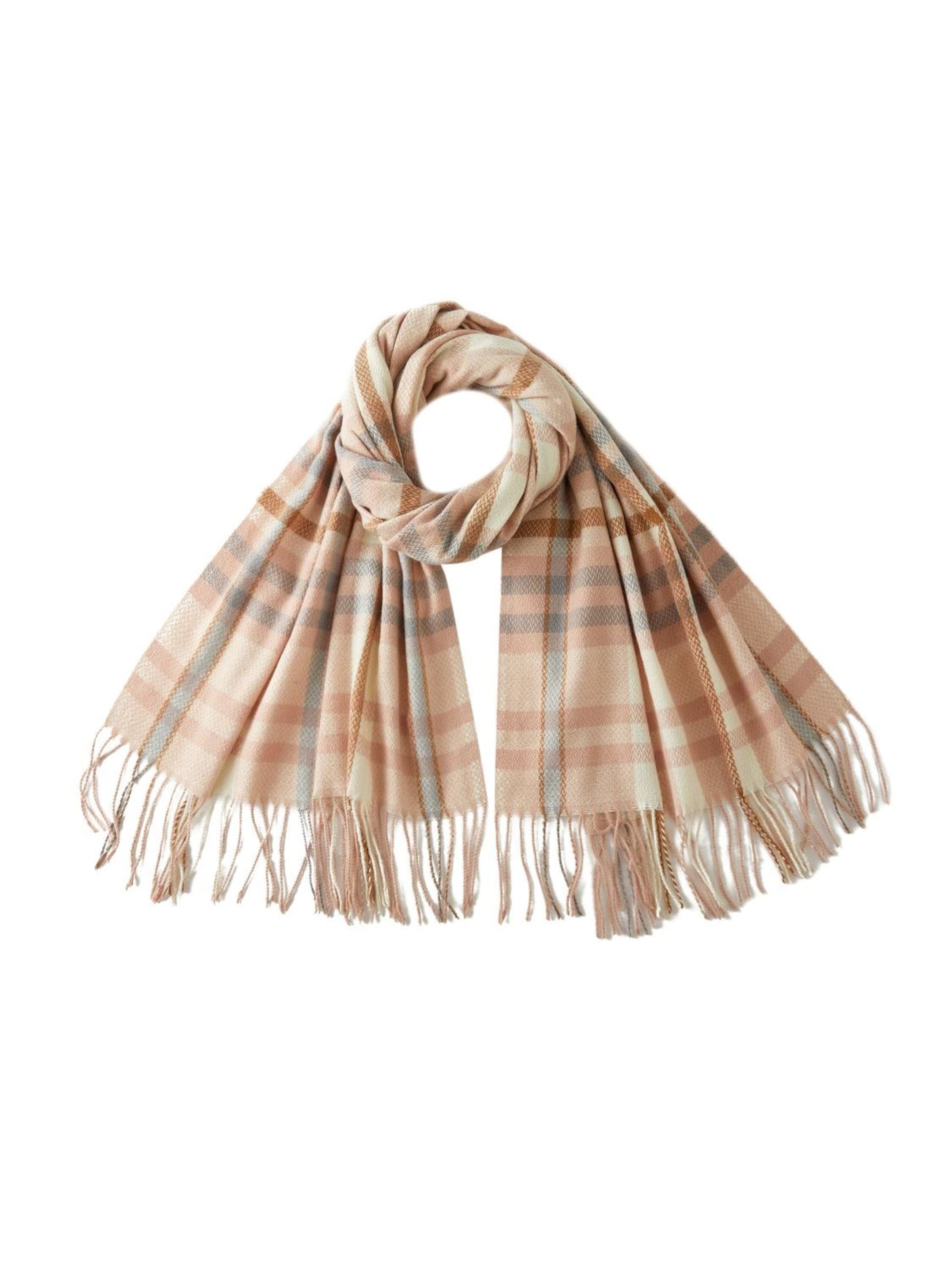 alberto cabale - Chal 'VALENTINA' en rosa: frente