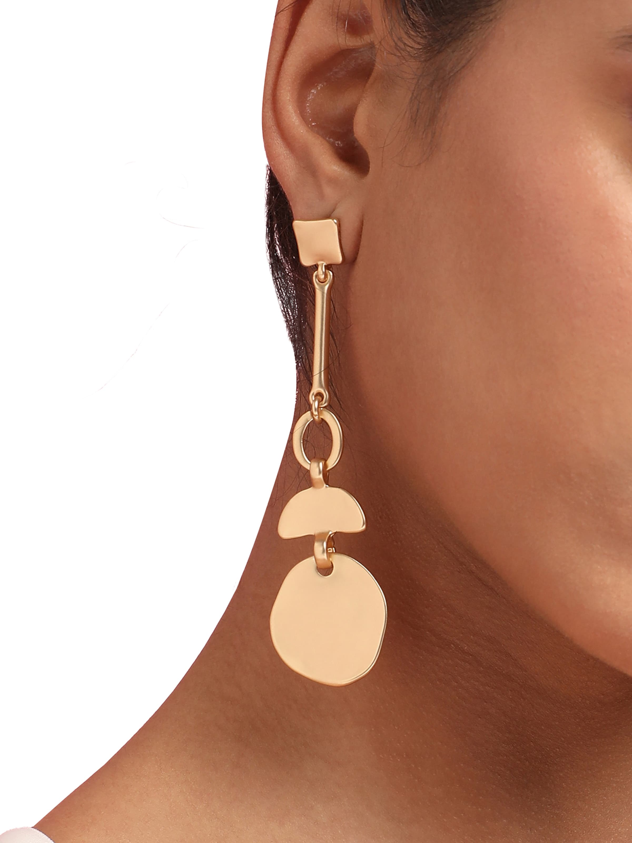 SOHI Σκουλαρίκια 'Genda' σε χρυσό: μπροστά