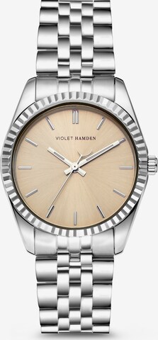 Violet Hamden Analoog horloge in Zilver: voorkant