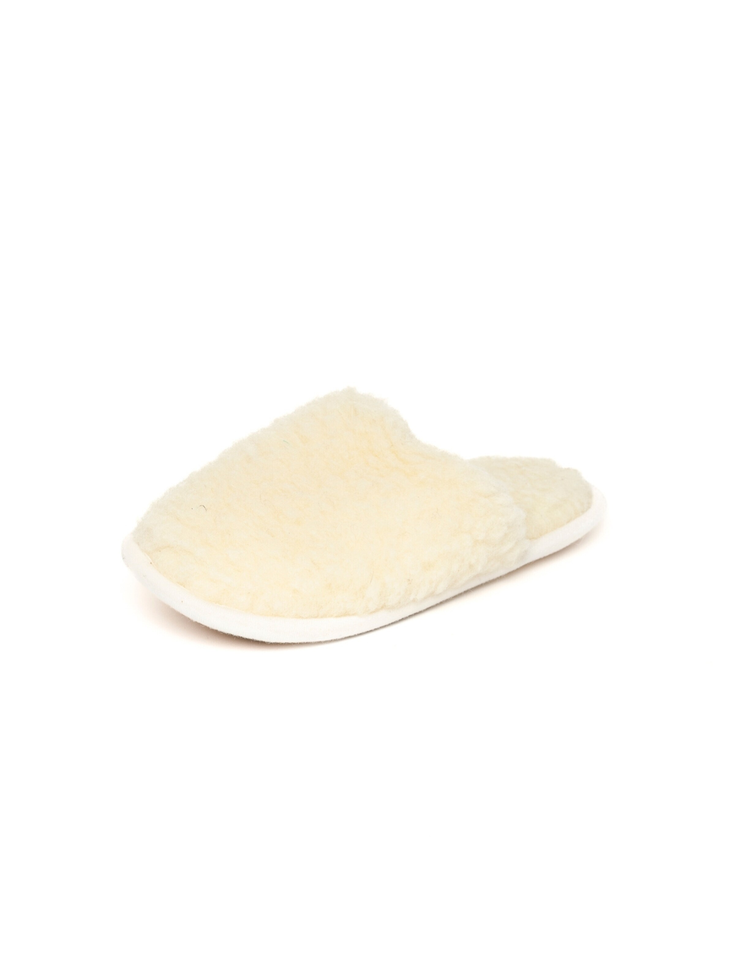 Gottstein Slippers 'Curly Wool Curly Wool' in White