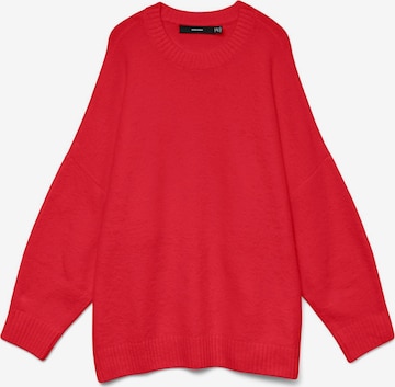 Vero Moda Curve Trui 'VMCBoom' in Rood: voorkant