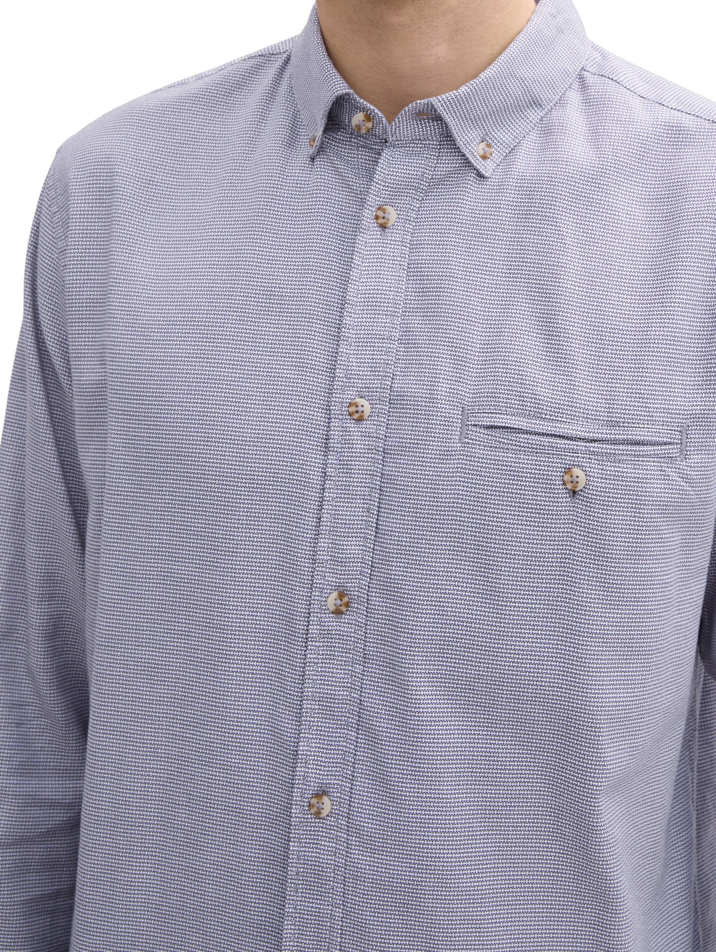 TOM TAILOR Regular Fit Hemd in Blau