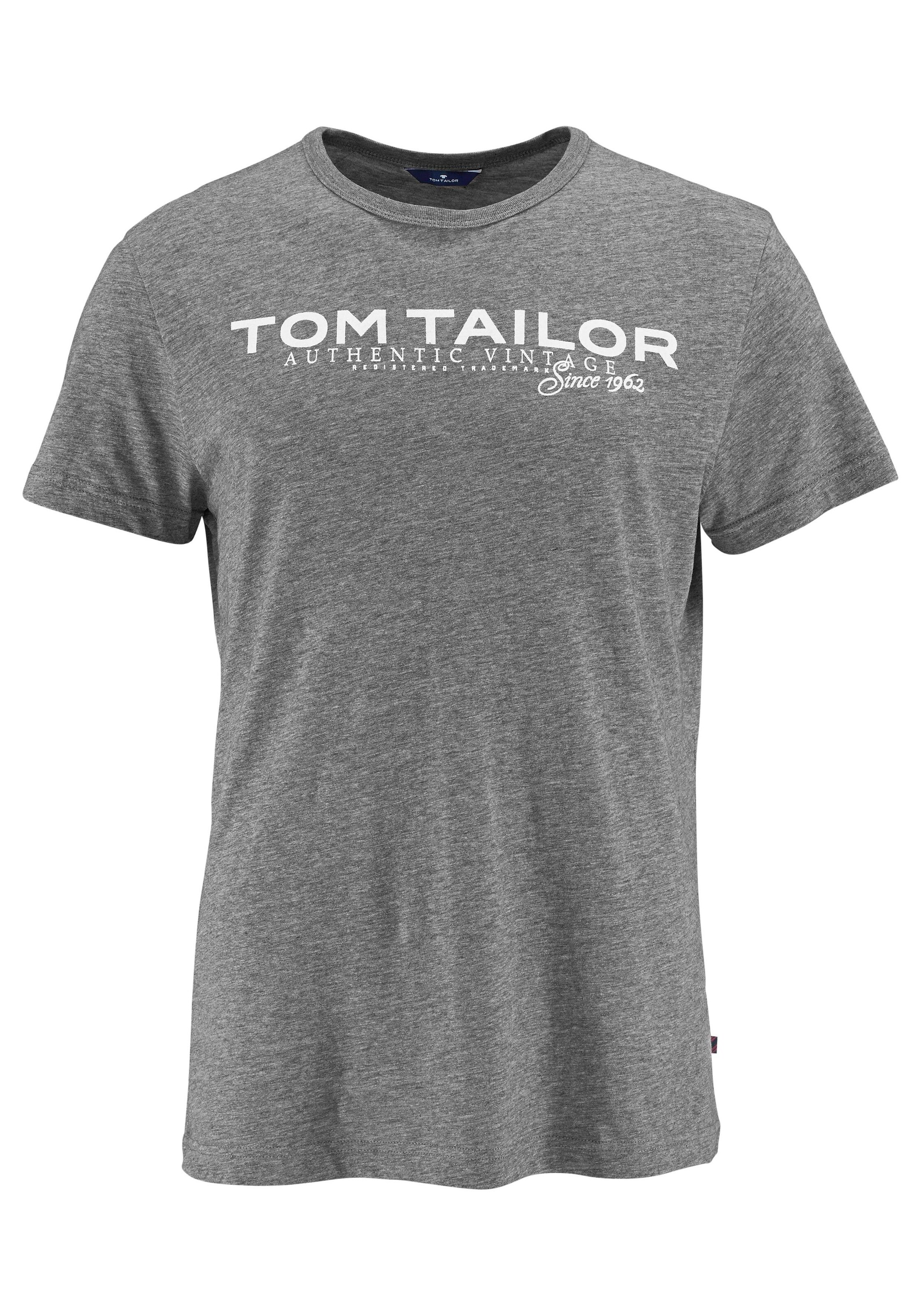 TOM TAILOR T-Shirt in Grau: Vorderseite