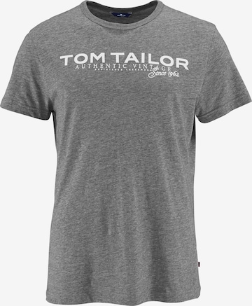 TOM TAILOR T-Shirt in Grau: Vorderseite
