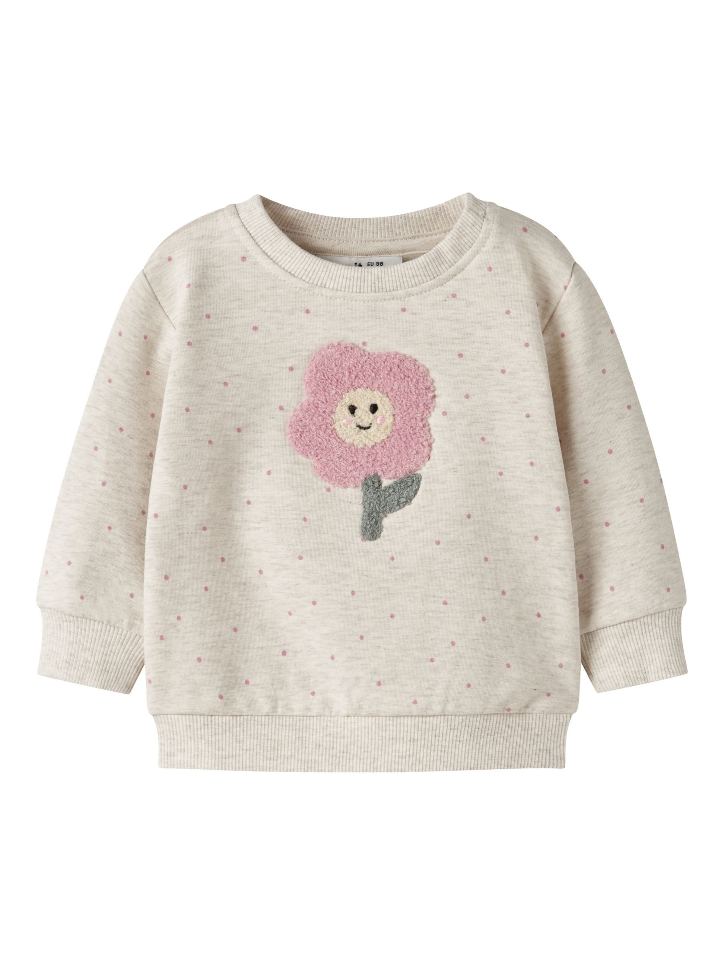 NAME IT Sweatshirt in Beige: front