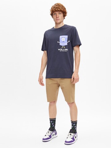 hydroponic - Camiseta 'Hydroponic x South Park Regular-Fit Towelie Graphic T-Shirt' en azul