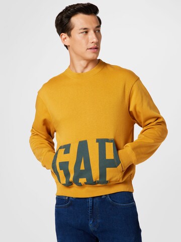 GAP Sweatshirt in Gelb: Vorderseite