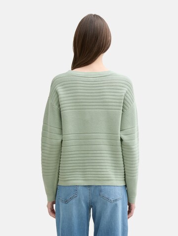 TOM TAILOR DENIM Pullover in Grün