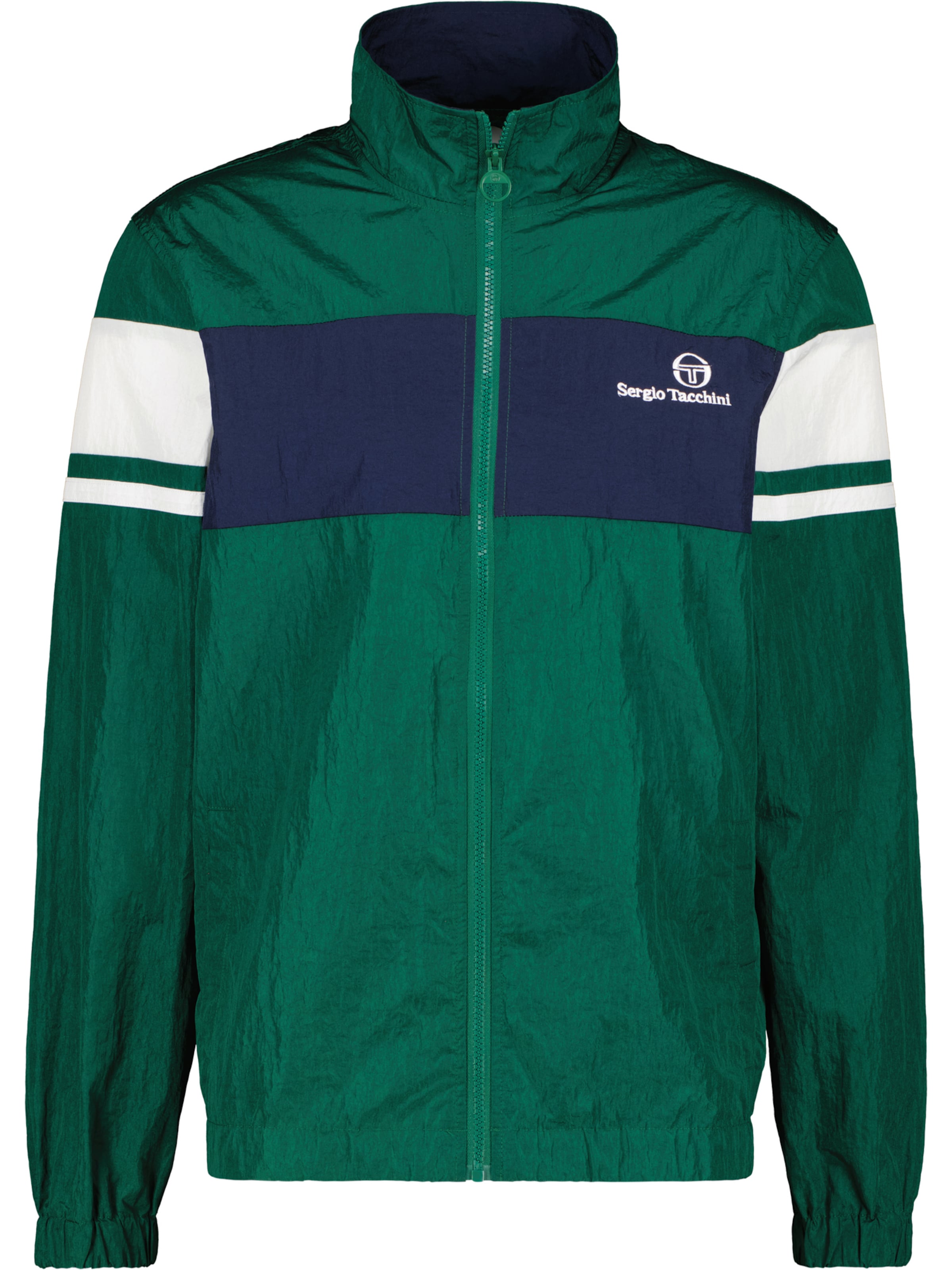 Sergio Tacchini Sportovní bunda 'Wallace' – zelená: přední strana