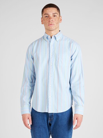 Coupe regular Chemise GANT en bleu : devant