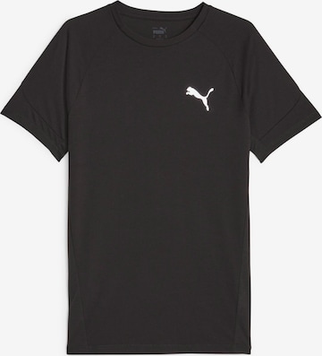 PUMA Λειτουργικό μπλουζάκι 'Evostripe' σε μαύρο: μπροστά