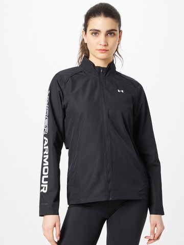 UNDER ARMOUR Sportjas in Zwart: voorkant