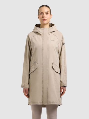 khujo Mantel 'Leal' in Beige: Vorderseite