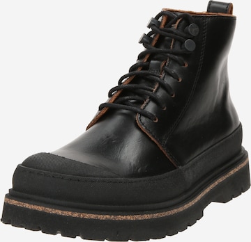 BIRKENSTOCK Ботинки на шнуровке 'LEOI' в Черный: спереди