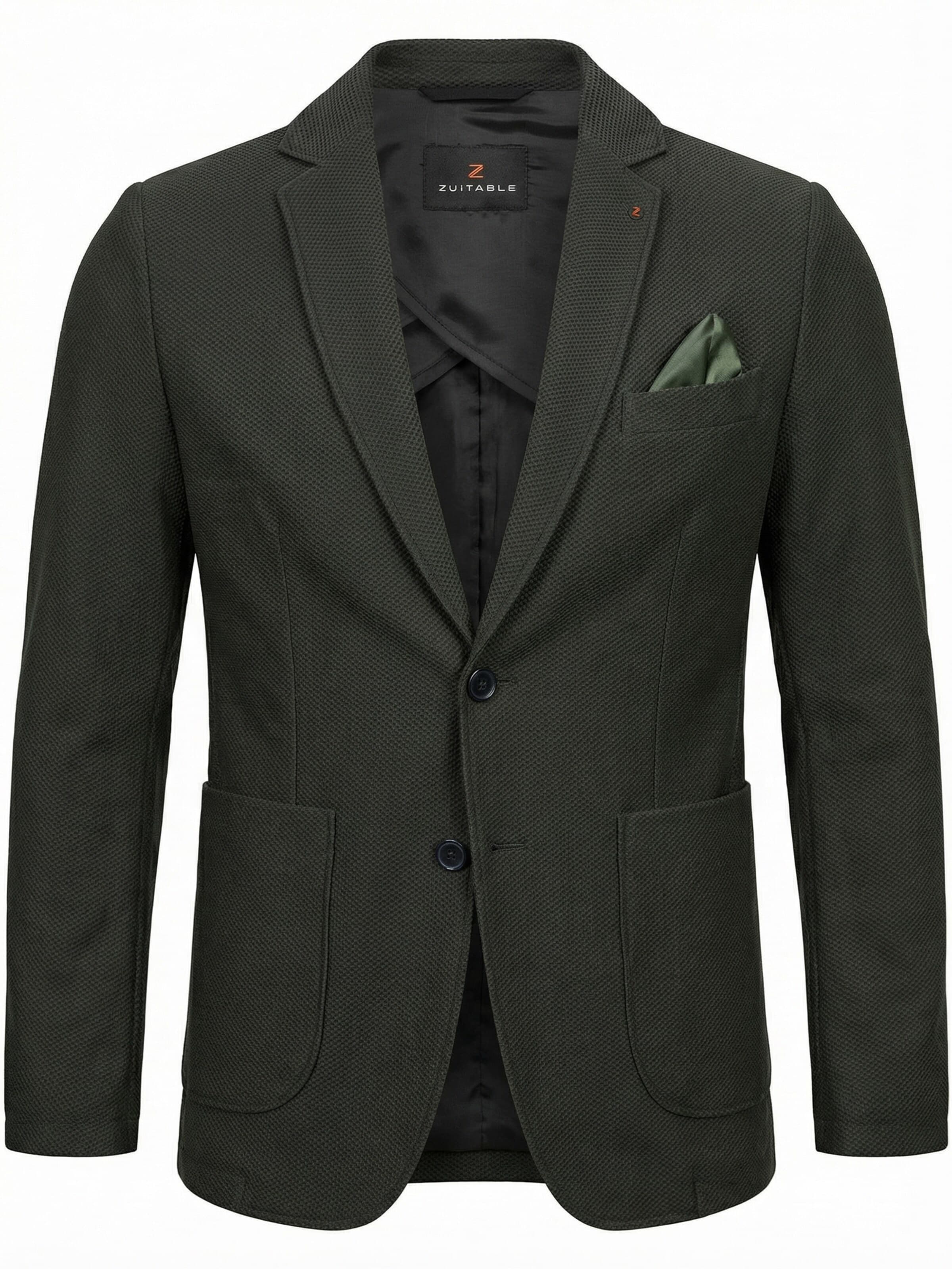 Zuitable Suit Jacket 'DiBob' in Green: front