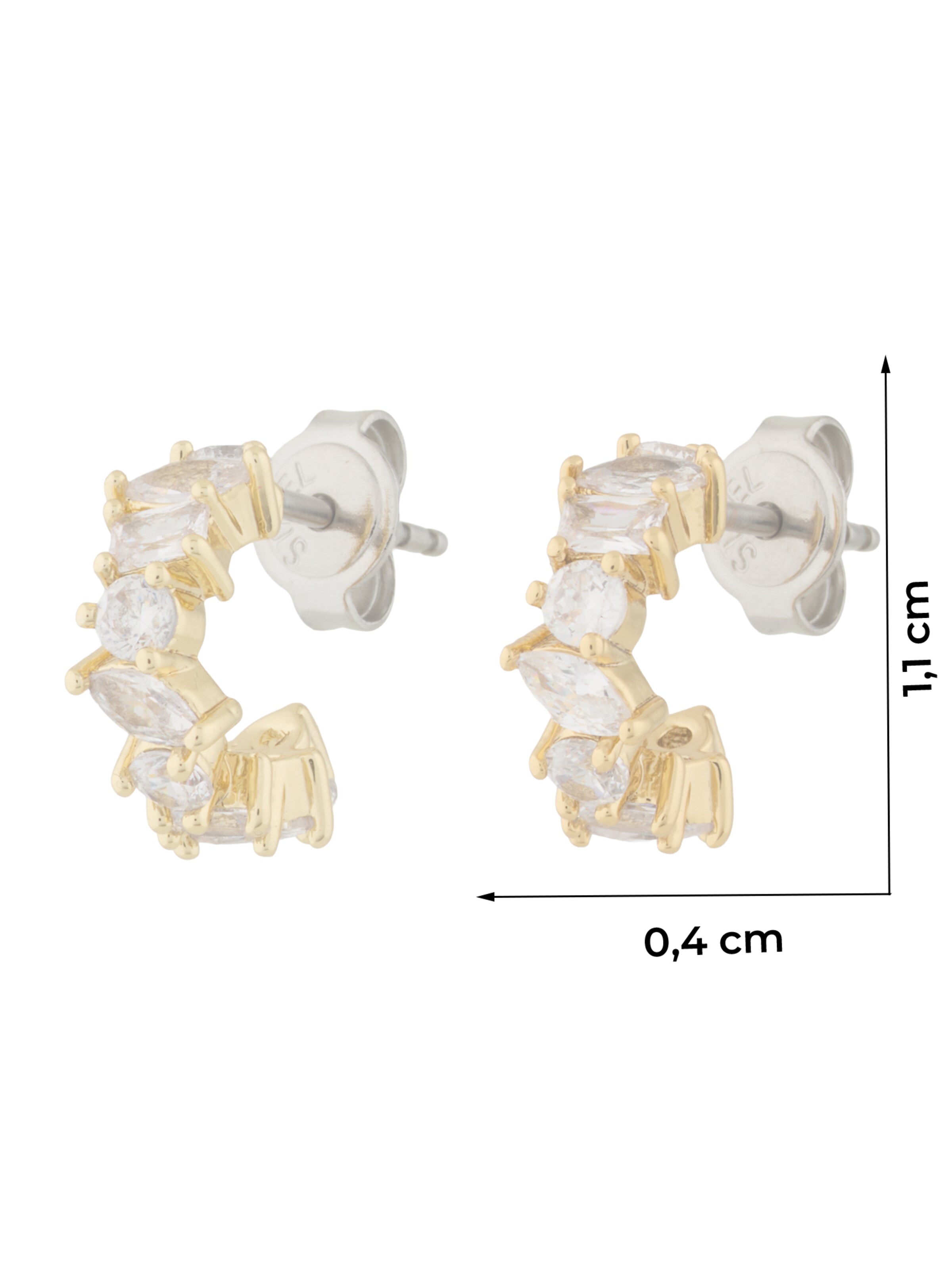 FOSSIL Ohrringe 'ELLIS' in Gold