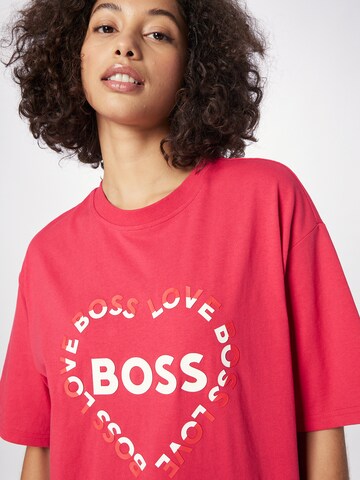 BOSS Orange T-shirt 'Ebase' i rosa