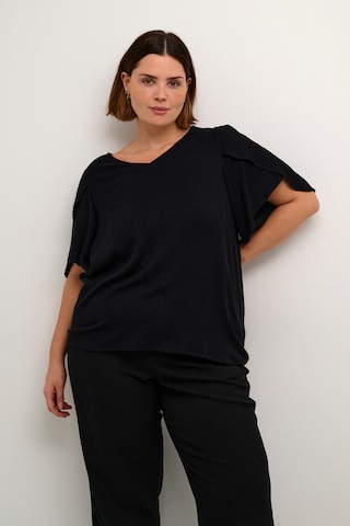 KAFFE CURVE Blouse 'Mirana' in Black: front