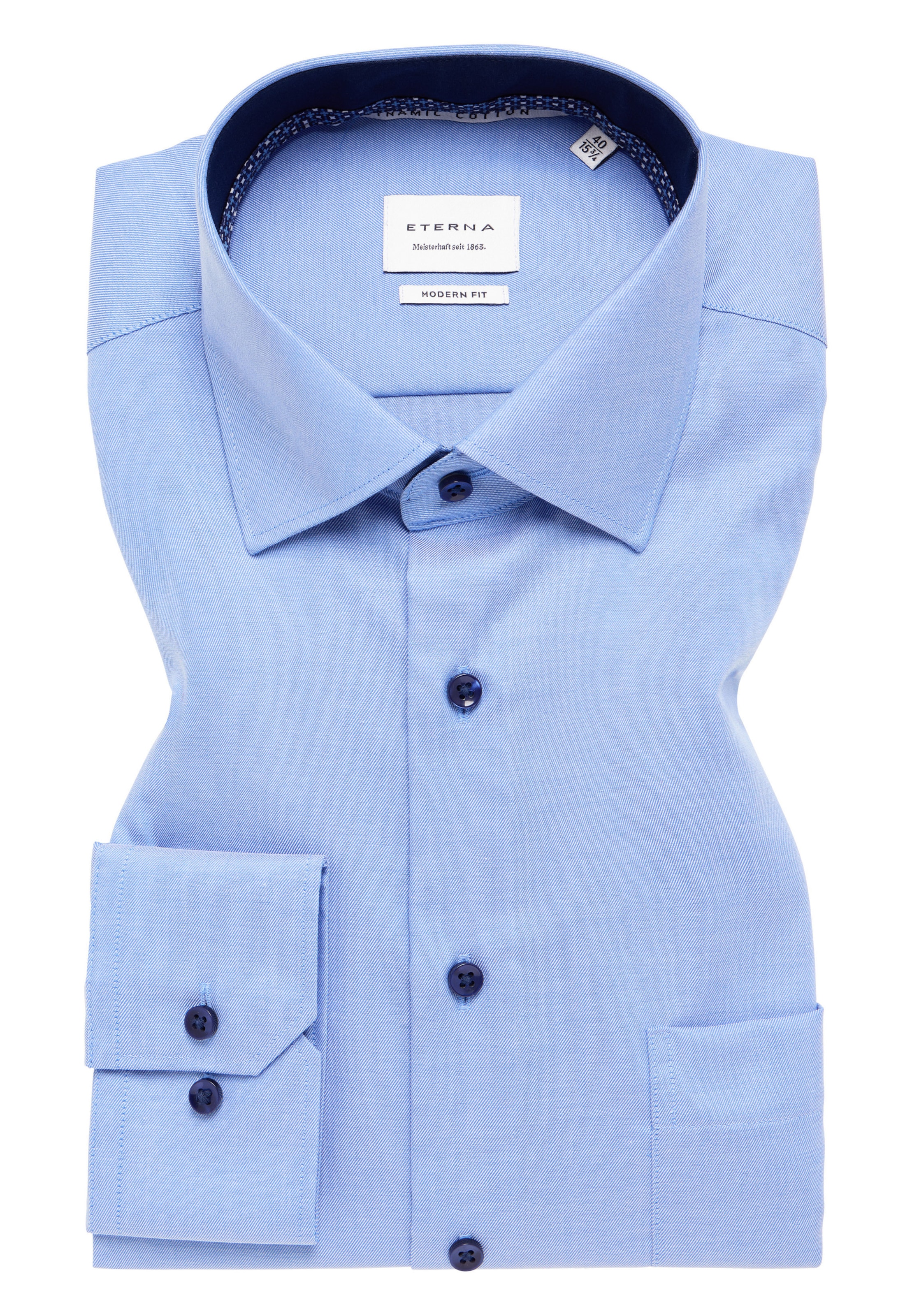 ETERNA Regular Fit Hemd in Blau
