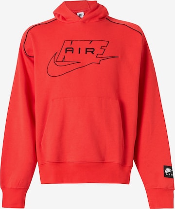 Sweat-shirt 'AIR' Nike Sportswear en rouge : devant