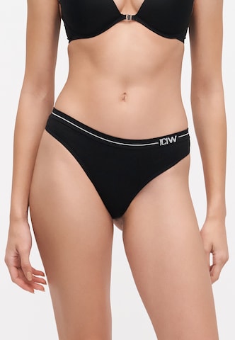 ICANIWILL - Calzoncillo deportivo 'Everyday' en negro: frente