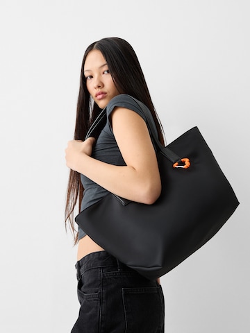 Bershka Shopper in Black