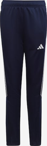 ADIDAS PERFORMANCE Workout Pants in Blue: front