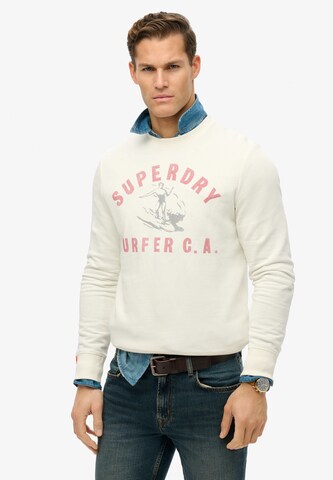 Superdry Sweatshirt in Beige: voorkant