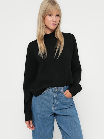 PIECES Пуловер 'PCMALOU' в черно