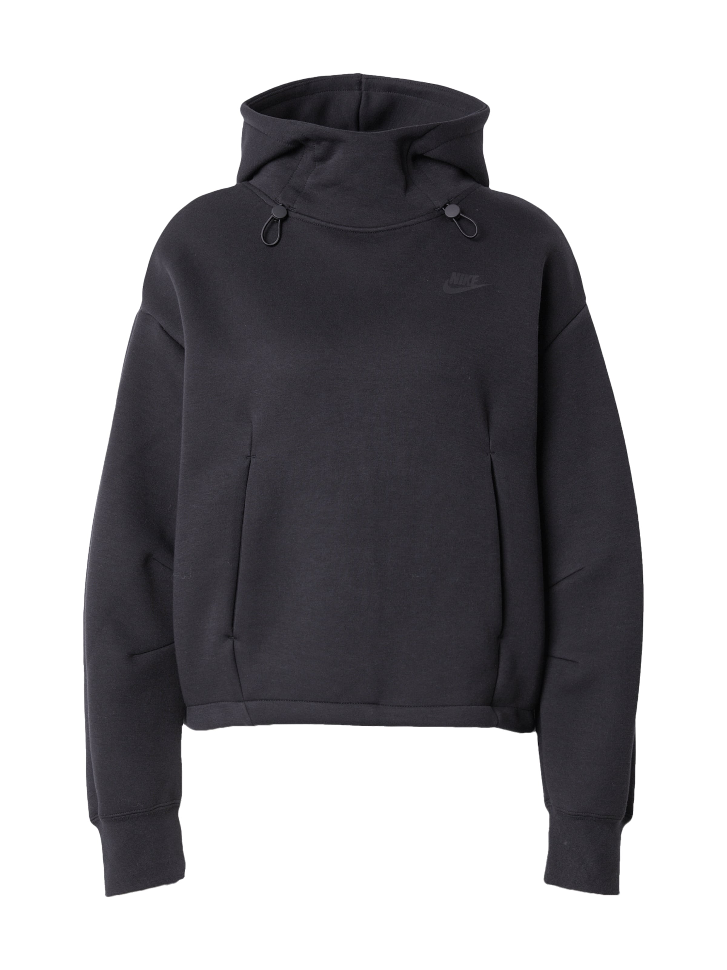 Sweat-shirt 'Tech Fleece' Nike Sportswear en noir : devant