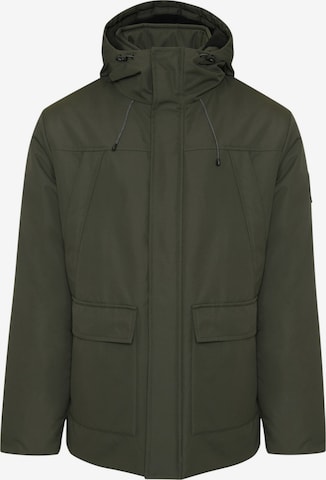 Threadbare Regenmantel 'Paz' in Grün: Vorderseite