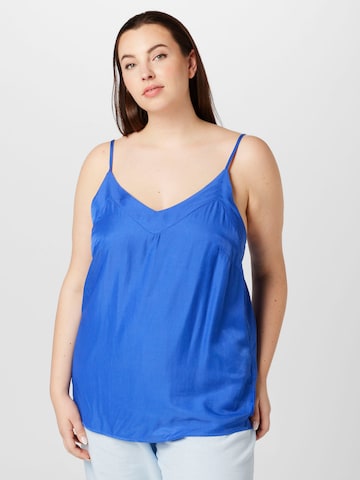 ONLY Carmakoma Top in Blauw: voorkant