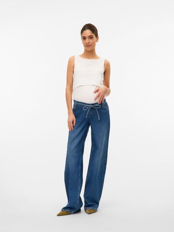 Wide leg Jeans 'MLFula' di MAMALICIOUS in blu